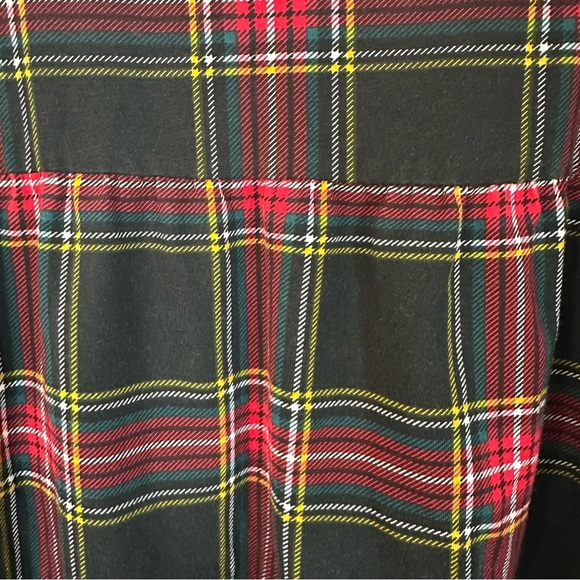 J. Crew Crewcuts Girls Tartan Knit Tiered Top Long Sleeve Scoop Neck Sz 12 GUC - Picture 4 of 6